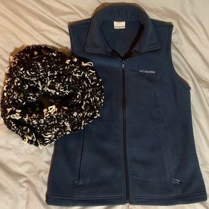 Slate Blue Columbia Fleece Vest